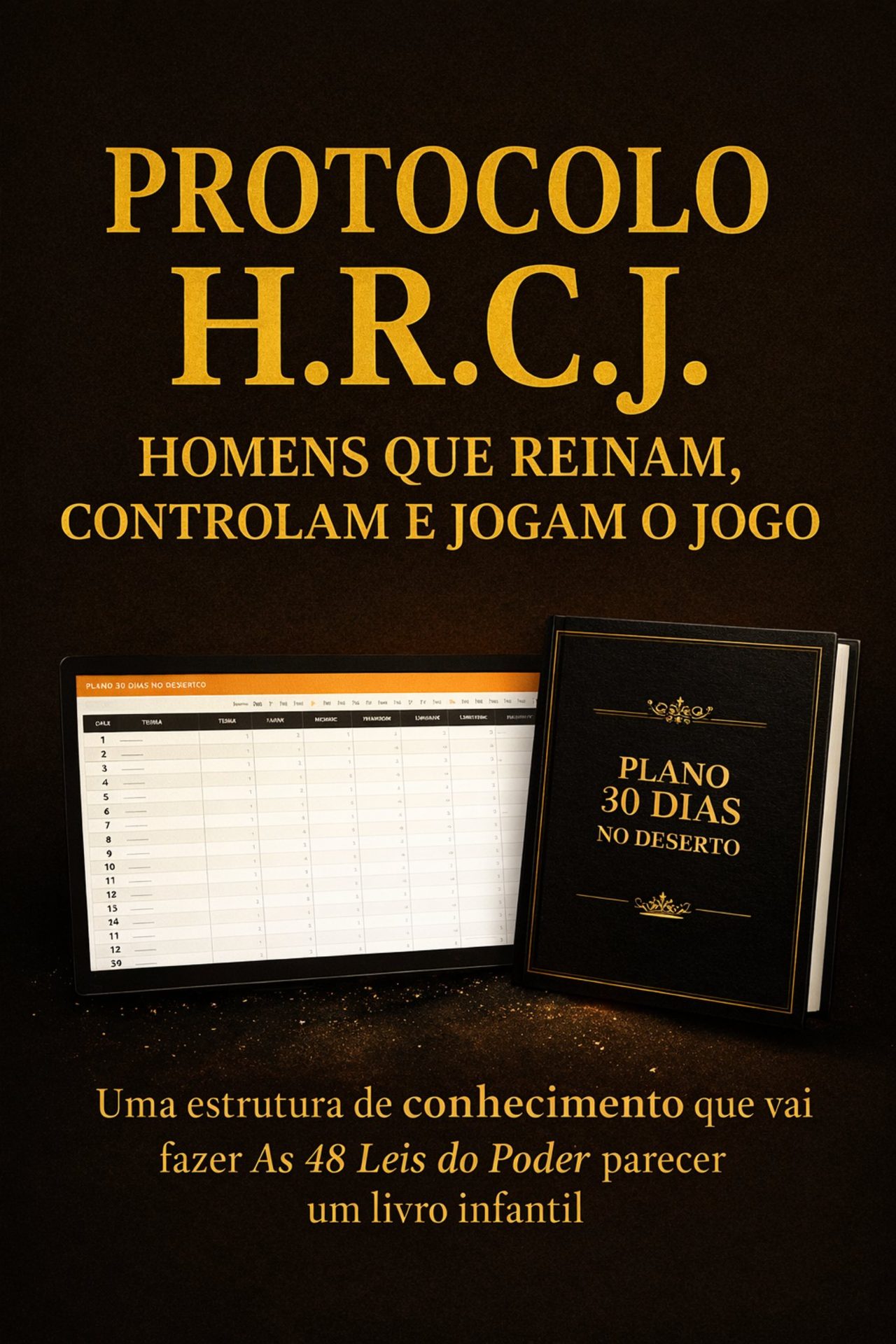 Capa do Protocolo H.R.C.J.: Plano 30 Dias no Deserto