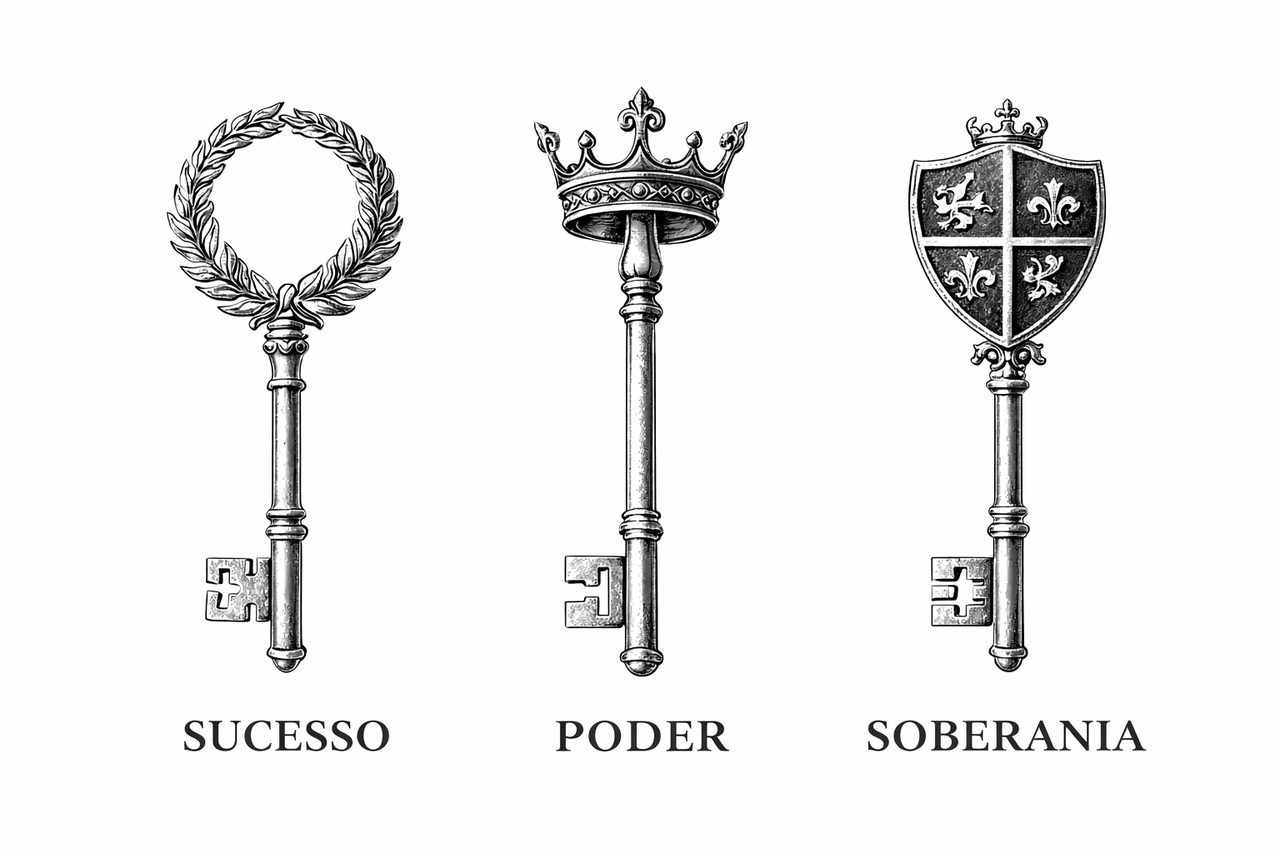 Três chaves: Sucesso, Poder e Soberania